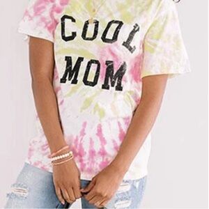 Tie-Dye COOL MOM Tee *pink*